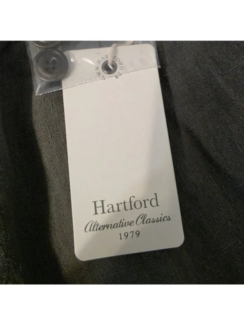 Hartford Tanker Mens 100% Linen Drawstring Pants Size 52 Olive NWT AZ56100